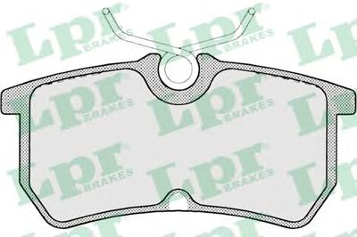 Комплект тормозных колодок, дисковый тормоз LPR 05P697