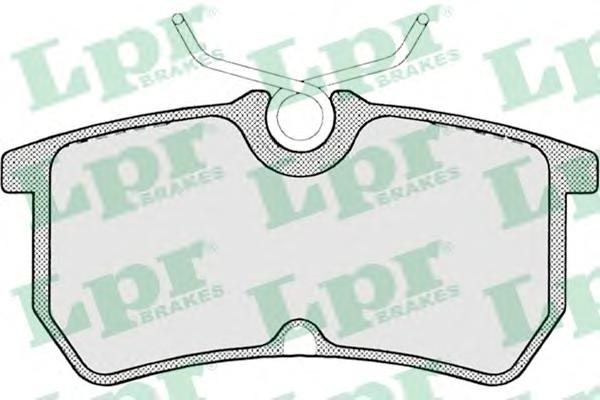 Комплект тормозных колодок, дисковый тормоз LPR