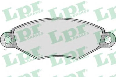 Комплект тормозных колодок, дисковый тормоз LPR 05P708