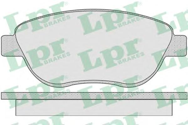 Комплект тормозных колодок, дисковый тормоз LPR