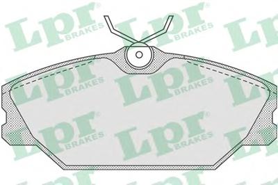 Комплект тормозных колодок, дисковый тормоз LPR 05P816