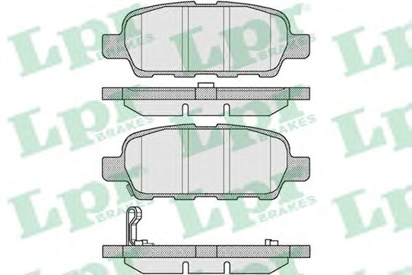 Комплект тормозных колодок, дисковый тормоз LPR