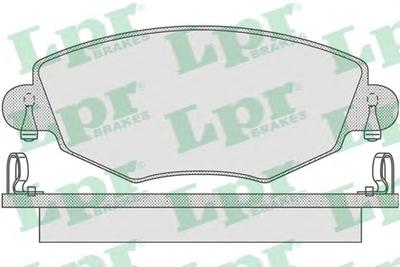 Комплект тормозных колодок, дисковый тормоз LPR 05P865