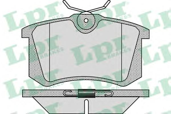 Комплект тормозных колодок, дисковый тормоз LPR