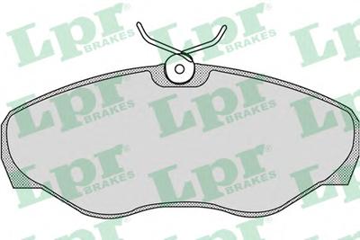 Комплект тормозных колодок, дисковый тормоз LPR 05P869