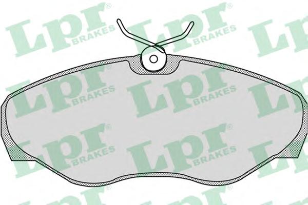 Комплект тормозных колодок, дисковый тормоз LPR