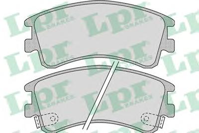Комплект тормозных колодок, дисковый тормоз LPR 05P878