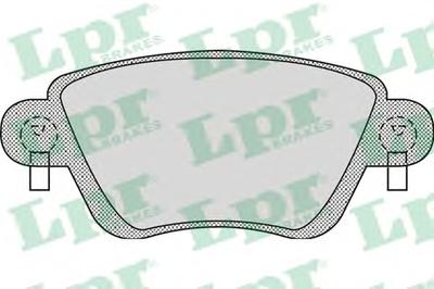 Комплект тормозных колодок, дисковый тормоз LPR 05P897
