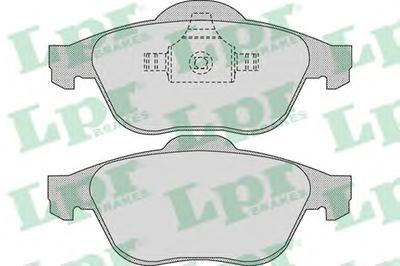 Комплект тормозных колодок, дисковый тормоз LPR 05P898