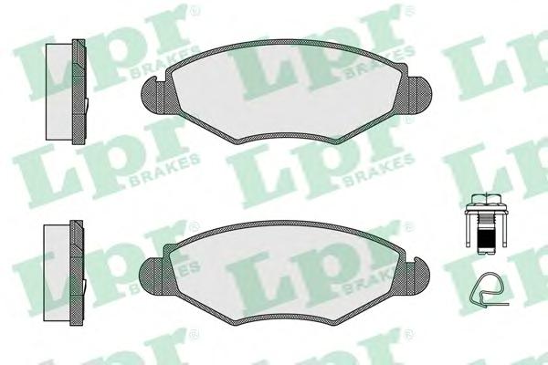 Комплект тормозных колодок, дисковый тормоз LPR