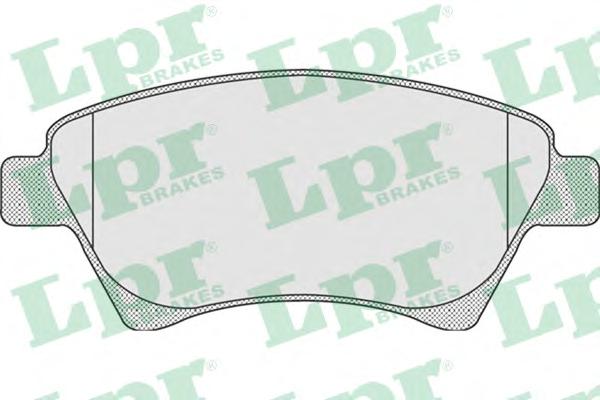 Комплект тормозных колодок, дисковый тормоз LPR
