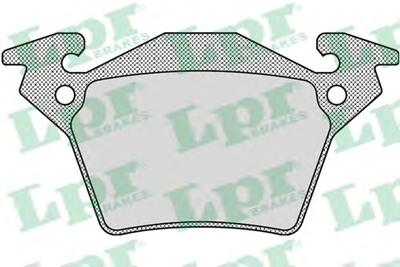Комплект тормозных колодок, дисковый тормоз LPR 05P948