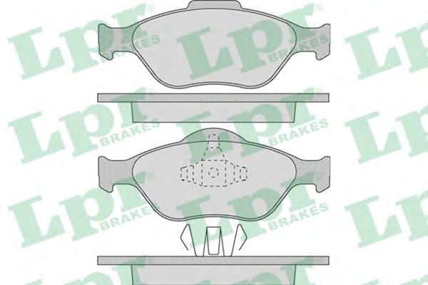 Комплект тормозных колодок, дисковый тормоз LPR