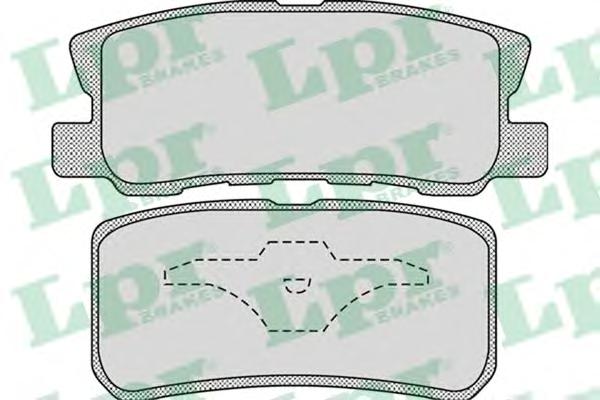 Комплект тормозных колодок, дисковый тормоз LPR