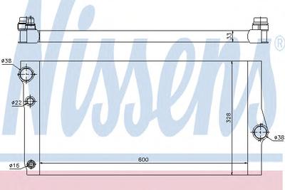 Радиатор, охлаждение двигателя NISSENS 60769