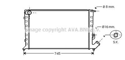 Радиатор, охлаждение двигателя AVA QUALITY COOLING CN2211