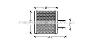 Теплообменник, отопление салона AVA QUALITY COOLING