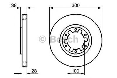 Тормозной диск BOSCH 0986479031