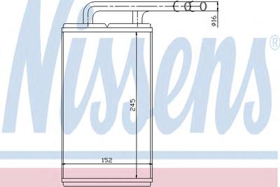Теплообменник, отопление салона NISSENS 71740