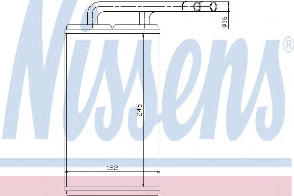 Теплообменник, отопление салона NISSENS