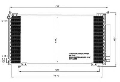 Радиатор кондиционера NRF 35561