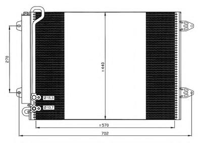 Радиатор кондиционера NRF 35614