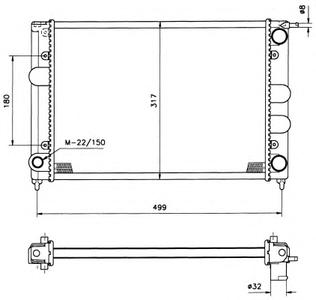Радиатор охлаждения NRF 529505