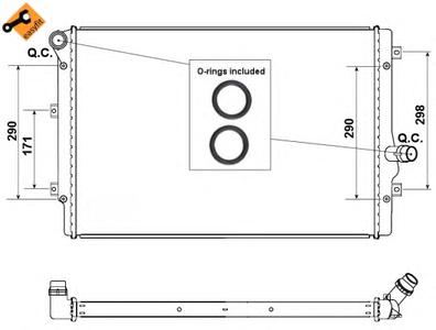 Радиатор охлаждения NRF 53425