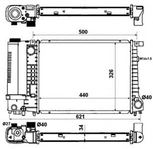 Радиатор охлаждения NRF 53426