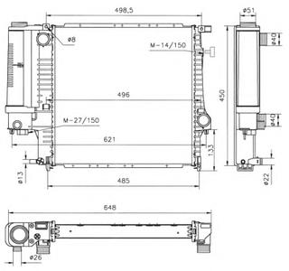 Радиатор охлаждения NRF 53849