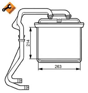 Теплообменник, отопление салона NRF 54215