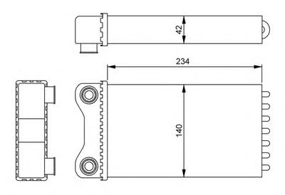 Радиатор печки NRF 54252