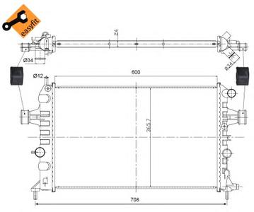 Радиатор охлаждения NRF 54668
