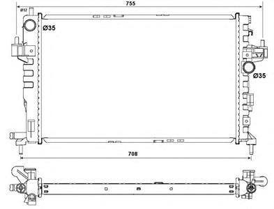 Радиатор охлаждения NRF 54753