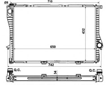 Радиатор охлаждения NRF 55321