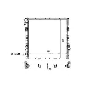 Радиатор охлаждения NRF 55329