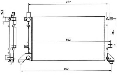 Радиатор охлаждения NRF 58240