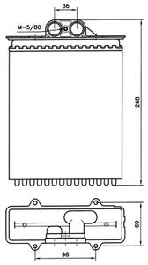 Радиатор печки NRF 58255
