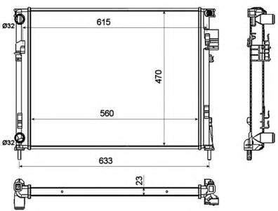 Радиатор охлаждения NRF 58333