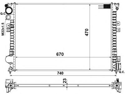 Радиатор охлаждения NRF 58958