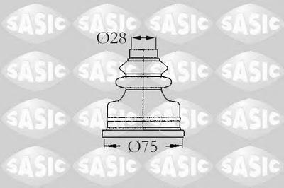Комплект пылника, приводной вал SASIC 2873773