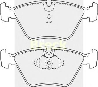 Комплект тормозных колодок, дисковый тормоз BRECK 21677 00 701 00