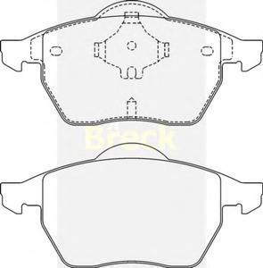 Комплект тормозных колодок, дисковый тормоз BRECK 21911 00 701 10