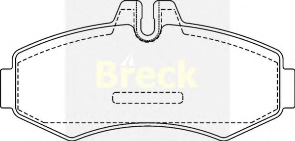 Комплект тормозных колодок, дисковый тормоз BRECK