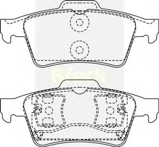 Комплект тормозных колодок, дисковый тормоз BRECK 23482 00 702 00