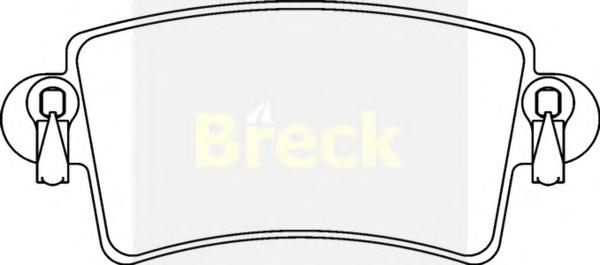 Комплект тормозных колодок, дисковый тормоз BRECK