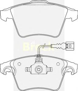 Комплект тормозных колодок, дисковый тормоз BRECK 23746 10 703 10