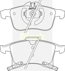 Комплект тормозных колодок, дисковый тормоз BRECK 23832 00 702 10