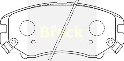 Комплект тормозных колодок, дисковый тормоз BRECK 23891 00 701 10