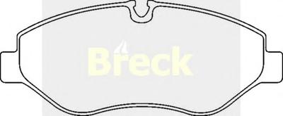 Комплект тормозных колодок, дисковый тормоз BRECK 29192 00 703 00
